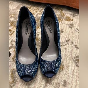 Gucci Platform Peep Toe Heels